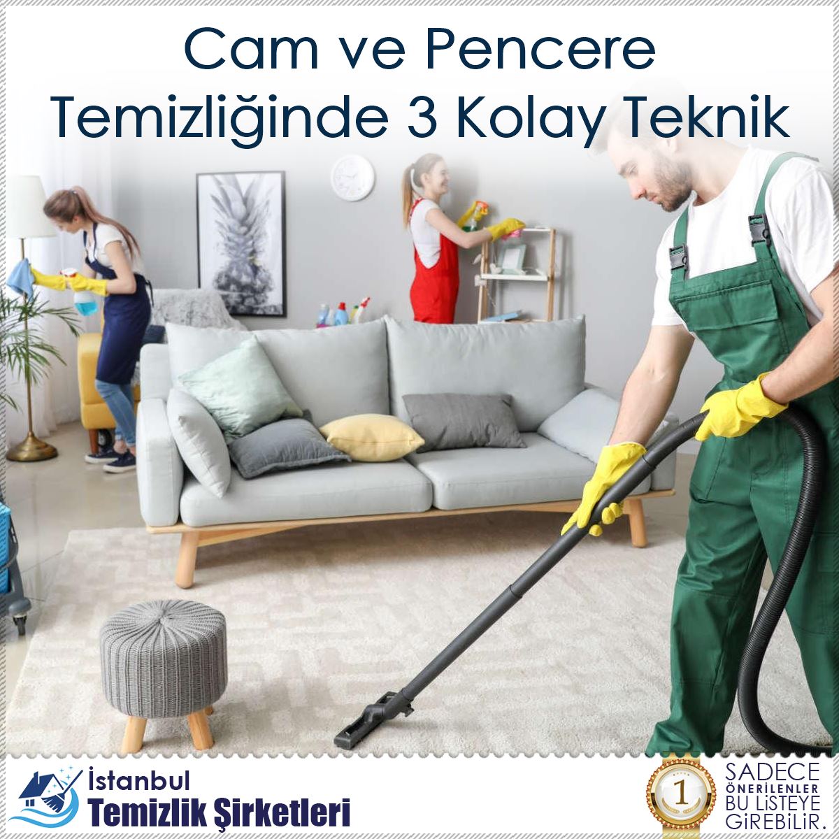 Cam ve Pencere Temizliğinde 3 Kolay Teknik